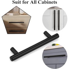 1-20 Pack Black Kitchen Handles Cupboard Handles Kitchen Door Pulls Drawer Pulls