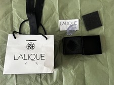 Beautiful rare blue Lalique crystal Anemone sculpture NEW & gift box Mothers Day