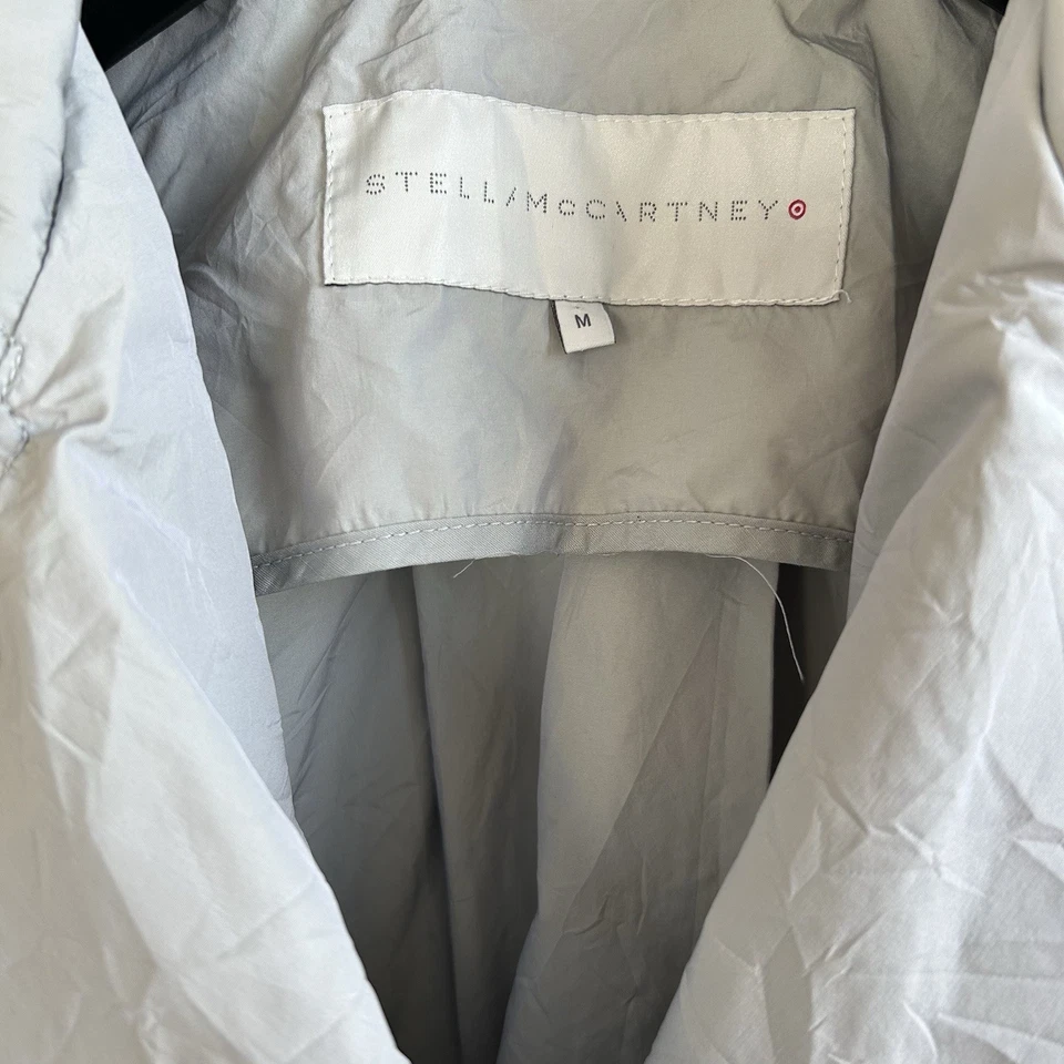 Gabardina gris Stella Mccartney Target talla M AU 12 US 8 chaqueta de lluvia ligera Foto 2 de 4