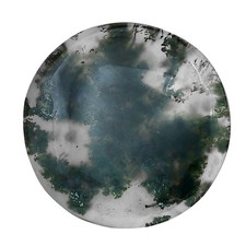 Natural Green Moss Agate 29.7x29.7x5 mm Round Shape Polished Gemstone LS02052-31