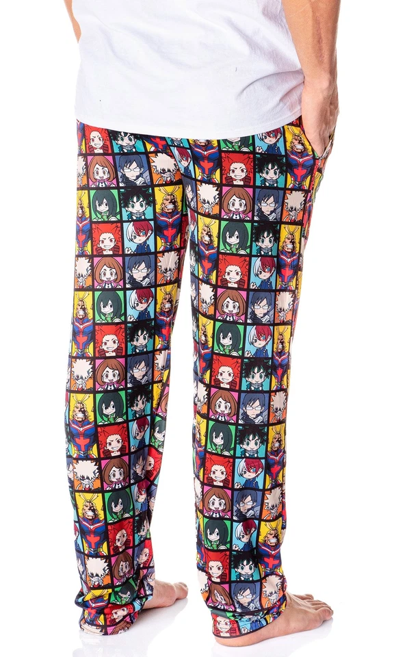 My Hero Academia Men's All Might And Students Allover Character Pajama Pants SM - Image 2 of 3