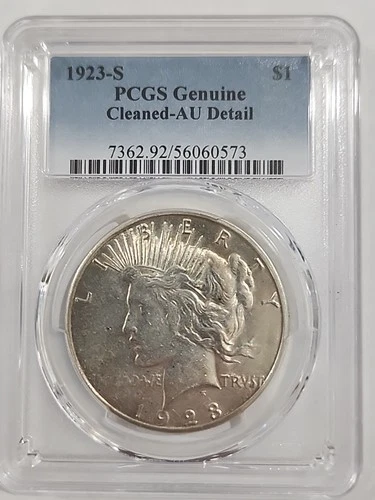 1923-S Silver Peace Dollar PCGS AU Detail