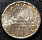 1965 Canada Silver $1 Dollar - 80% Silver