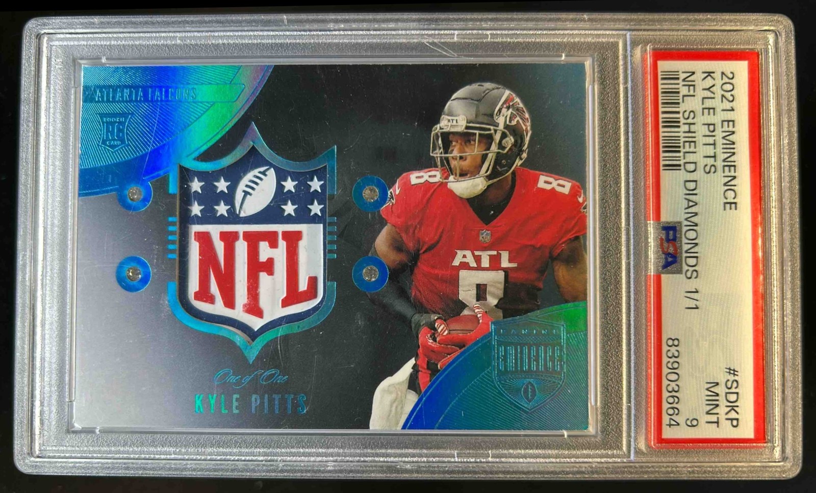 Kyle Pitts Panini Eminence NFL Shield Diamonds 1/1 #SDKP Base