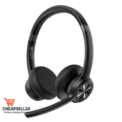 Bluetooth Headset mit Mikrofon Noise Cancelling Stummschaltung 50 Std