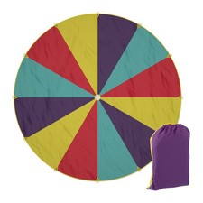 Schwungtuch Outdoor Spielzeug Gartenspielzeug Regenbogentuch Schwingtuch Ø 6m