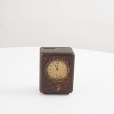 Igeha 4185 D.R.G.M antiker Wecker Reisewecker mechanisch ca. 11 cm Höhe