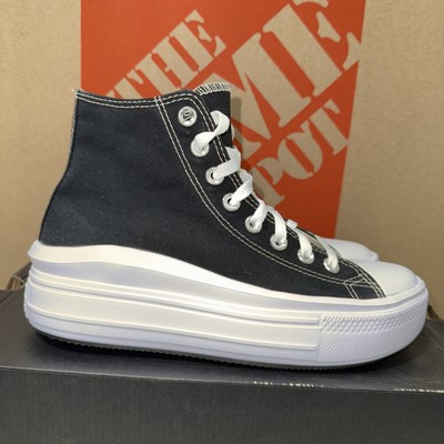 Women's Converse Chuck Taylor All Star Move Hi 'Black' - Size 8, 568497C