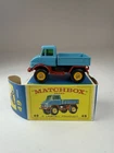 Lesney Matchbox Series No 49 Blue Unimog E4 Box Near Mint Condition