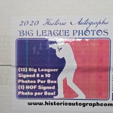 Historic MLB Autographs 2020 Big League Signed Photos Box (Factory Sealed)