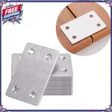 Stainless Steel Flat Repair Plate Straight Mending Corner Brace Fixing Bracket