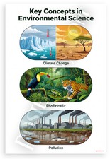 Listing image for Environmental Science Key Concepts Climate Biodiversity Pollution 12x18 Poster