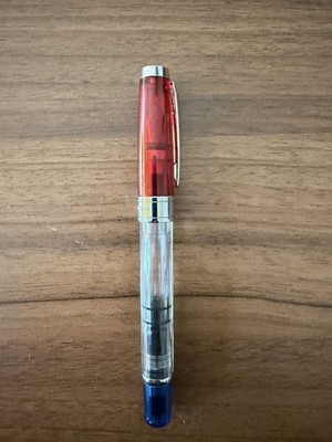 TWSBI Diamond 580 RBT Demonstrator Füllfederhalter M Edelstahl Gebraucht
