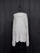 Cablestitch Sweater Dress Gray Size Large