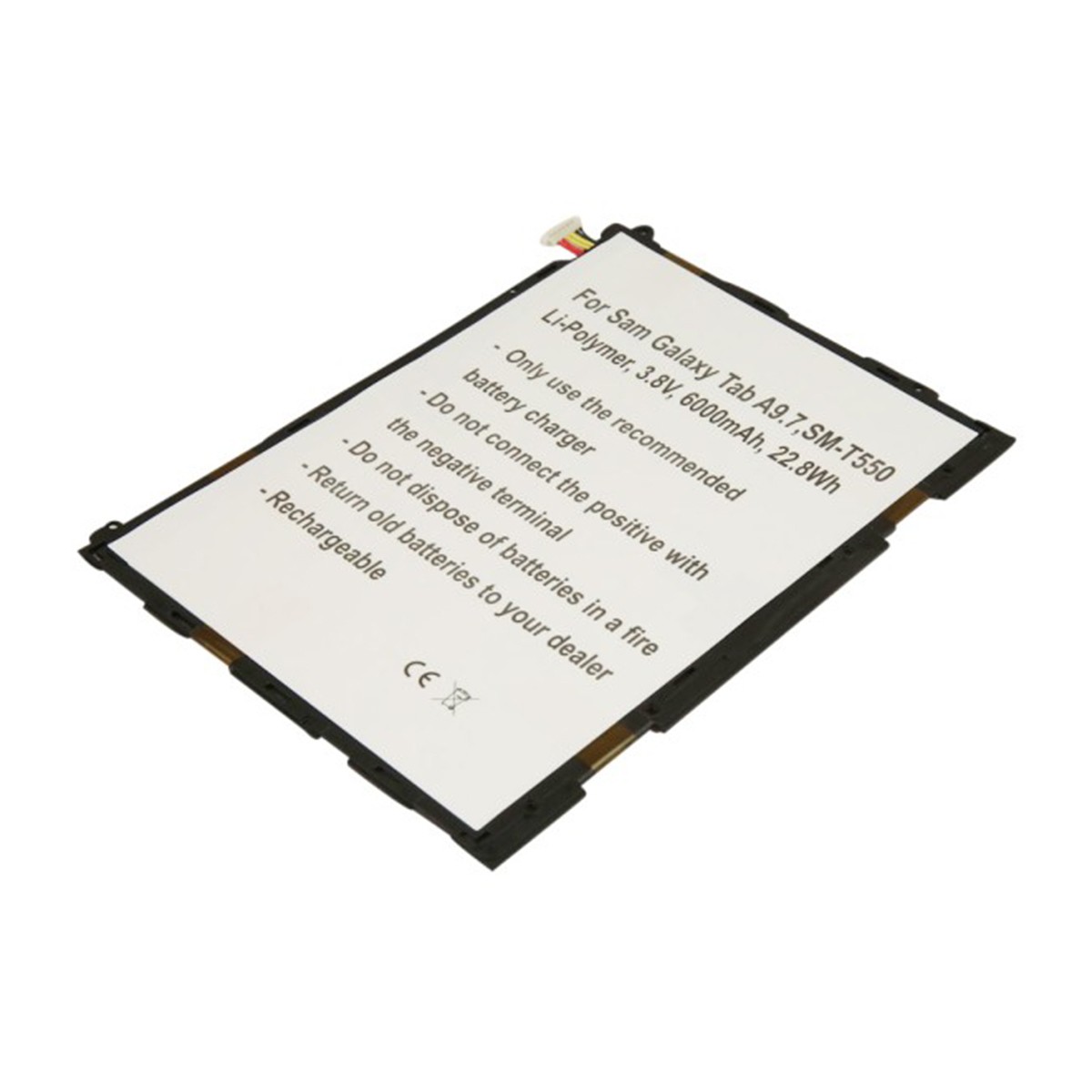Batterie Galaxy Tab A 9,7 T550 6000mAh remplacement pour SM-T550