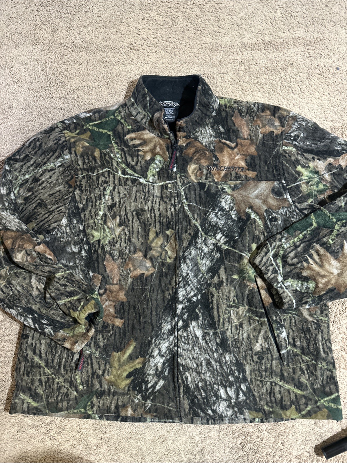 Winchester Men’s Camo Fleece Lined Full Zip Jacket | Hunting | Size 2XL