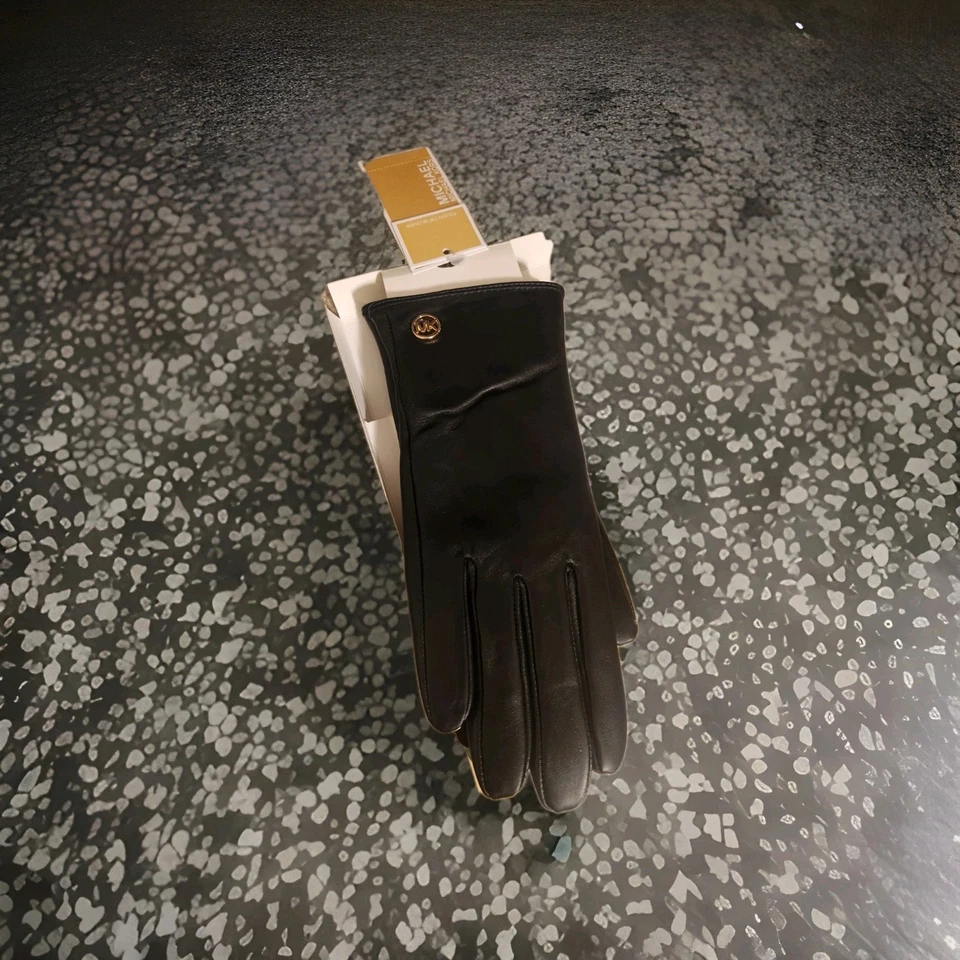 Michael Kors Women's Smart Touch Leather Gloves Black Size Small New in Box - Image 3 of 3