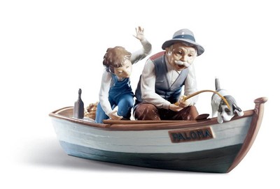 Fishing with Gramps Lladró #01005215