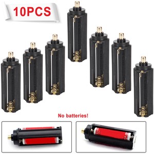 10pc 3 Aaa Battery Holder Case Box Cylindrical For Tactical 18650 Led Flashlight Ebay