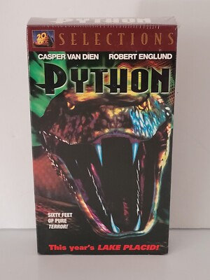 New Sealed Vintage PYTHON (VHS, 2001) Robert Englund Casper Van Dien Horror