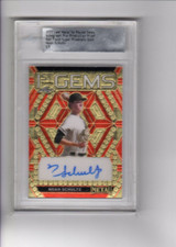 2022 Leaf Metal Draft Red Flood Super Prismatic Gold Noah Schultz RC Auto 1/1