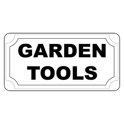 Garden Tools Black Retro Vintage Style Metal Sign - 8 In X 12 In With ...