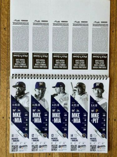 LIBRO BIGLIETTI STAGIONALI MILWAUKEE BREWERS 2018 IN PERFETTE CONDIZIONI YELICH *SPEDIZIONE GRATUITA!* - Foto 2 di 3