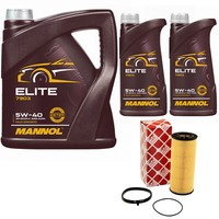 MotoröL Set Mannol 5W40 API SN / CH-4 7 Liter + ÖLfilter FüR Audi A4 A5 A6 A8 VW