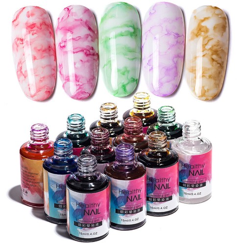 Acuarela-Tintas-Molde Flor-Uv-Esmalte de Uñas-Híbrido-Efecto Ahumado-Esmalte~ - Imagen 6 de 24