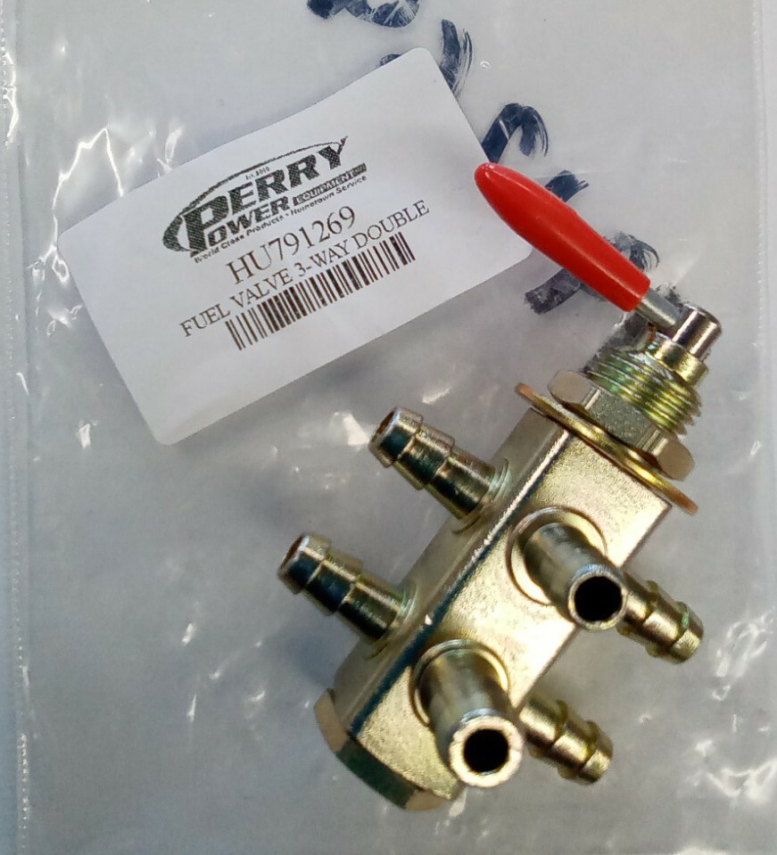 New Genuine OEM Hustler 3-Way Double Fuel Valve 791269 for