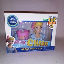 Toy Story 4 Great Smile Set Kids Toothbrush Holder, Toothbrush and Rinse Cup New