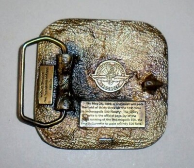 1998 INDIANAPOLIS 500-CORVETTE PACE CAR Belt Buckle  display picture 1