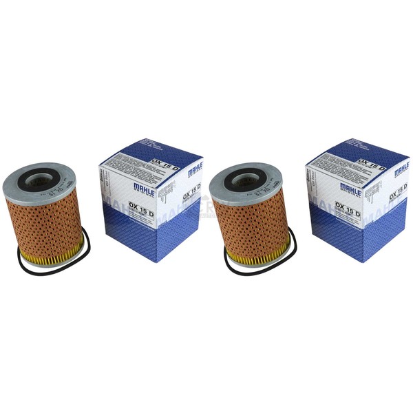 2X Mahle / Knecht OX 15D ÖLfilter Oil Filter-image