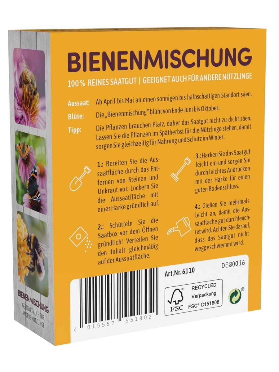 Bienenmischung 100% reines Saatgut geeignet auch fr andere Ntzlinge 6110