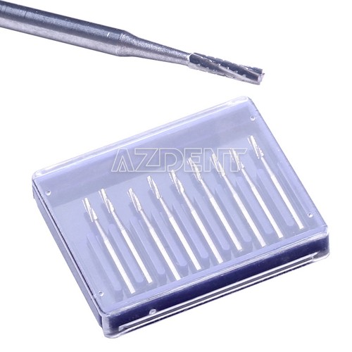 10 Pcs Dental Polishing Bur Drills Tungsten Steel Carbide Burs Burrs FG557 - Picture 4 of 9