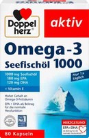 Doppelherz Omega-3 SeefischöL 1000 Kapseln 80 St., 107,8 G