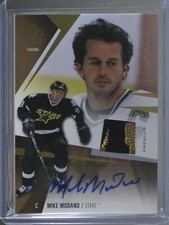 2023-24 SP GAME USED SPGU PREMIUM LEGENDS PATCH AUTO MIKE MODANO /5 STARS