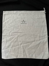 Aquatalia Dust Bag Storage Cover Drawstring Gray 14.3" x 14.2"