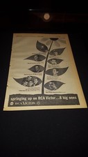 RCA Victor Rare Original 1957 Retail Promo Poster Ad Framed! #2
