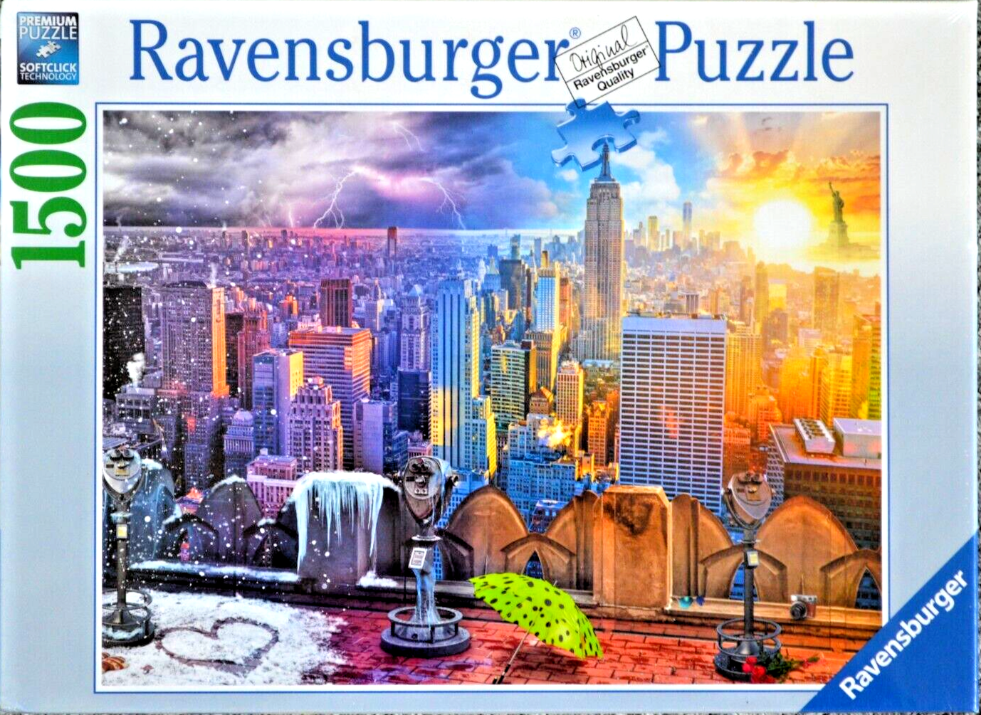 Seasons of New York 1500 pieces new sealed jigsaw (Ravensburger, 2022) 80 x 60cm