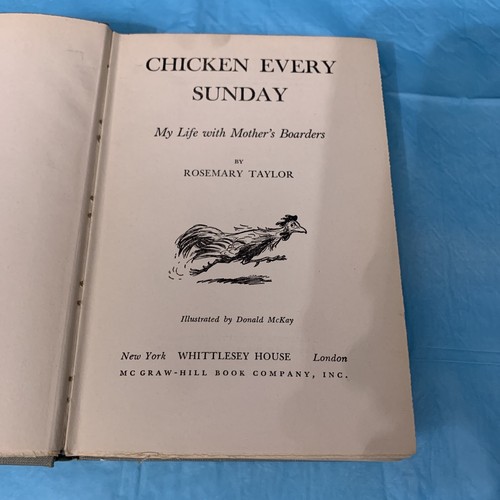 Chicken Every Sunday by Rosemary Taylor Vintage 1943 hardcover first ed - Picture 5 of 14