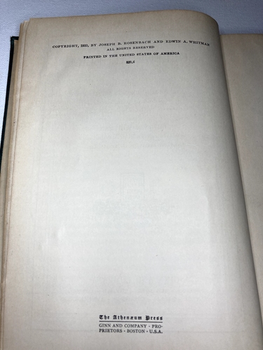 College Algebra Erstausgabe Rosenbach und Whitman 1933 Ginn and Company - Bild 7 von 9