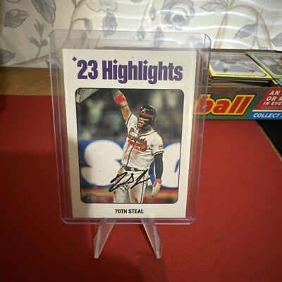 2024 TOPPS HERITAGE BASEBALL WHITE BORDER '23 HIGHGLIGHTS RONALD ACUNA ...