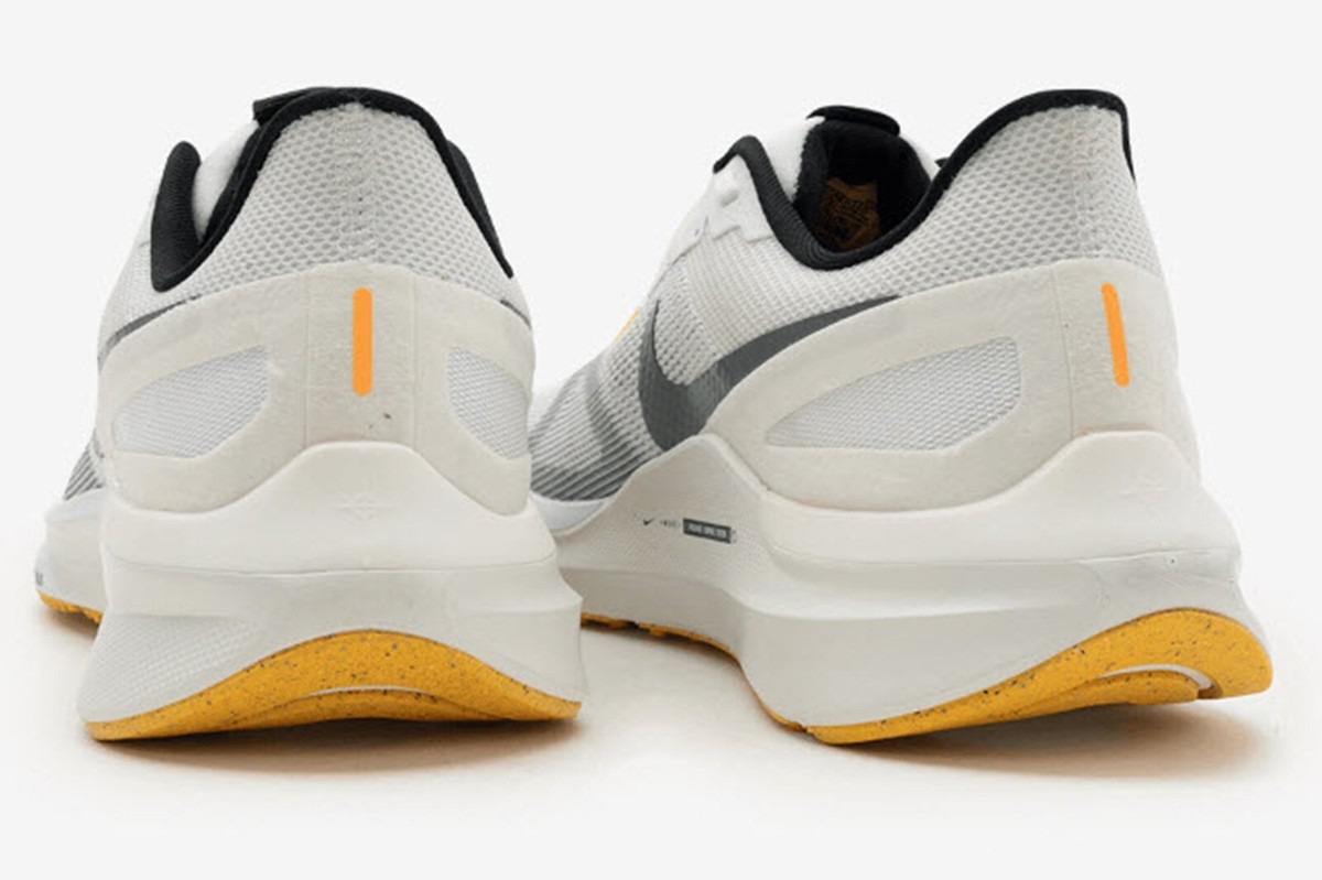 Nike Men Air Zoom Structure 25 Shoes Run Gray Orange Sneakers Shoe