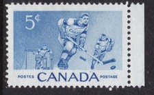 Canada 1956 Ice Hockey 5c Mint No Gum SG 485 VGC