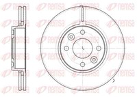 Remsa 2X Bremsscheibe Vorne Ø259.8 Mm BelüFtet FüR Renault Clio III BR0/1