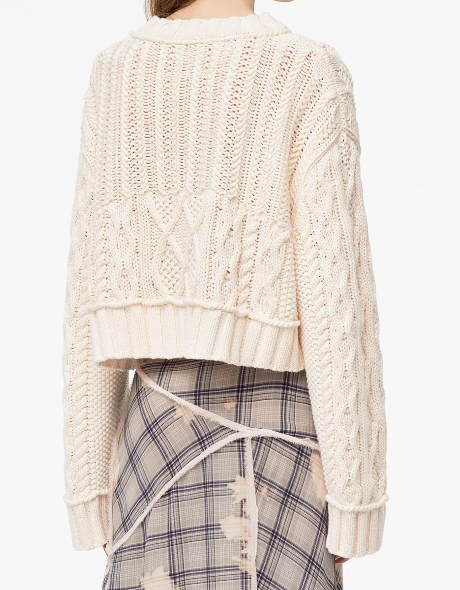 Zara limited edition cable knit best sale sweater
