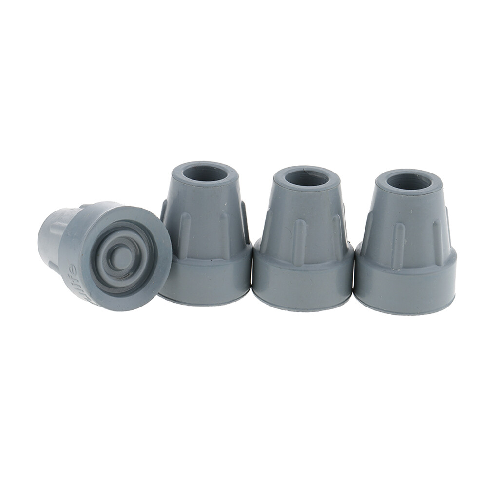 4Pcs Cane Tips Crutch Rubber Ferrule End Bottoms 16mm Gray eBay