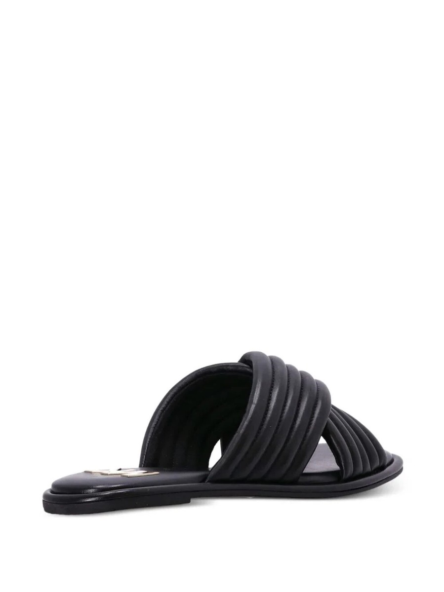 【Michael Kors】Portia Quilted Leather Slide Sandal MICHAEL Michael Kors Portia Quilted Leather Slide Sandal