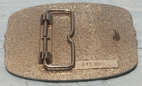 200th Anniversary American Eagle Belt Buckle Sterling Silver Layer & gold 1982 - Picture 5 of 6
